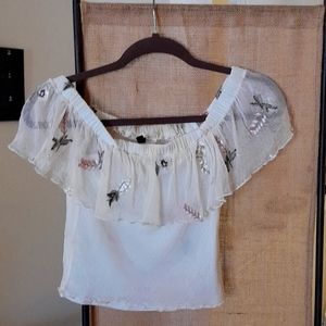 Xsmall divided woman's top